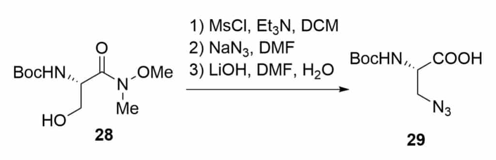 10.Mesylation of the Weinred amide